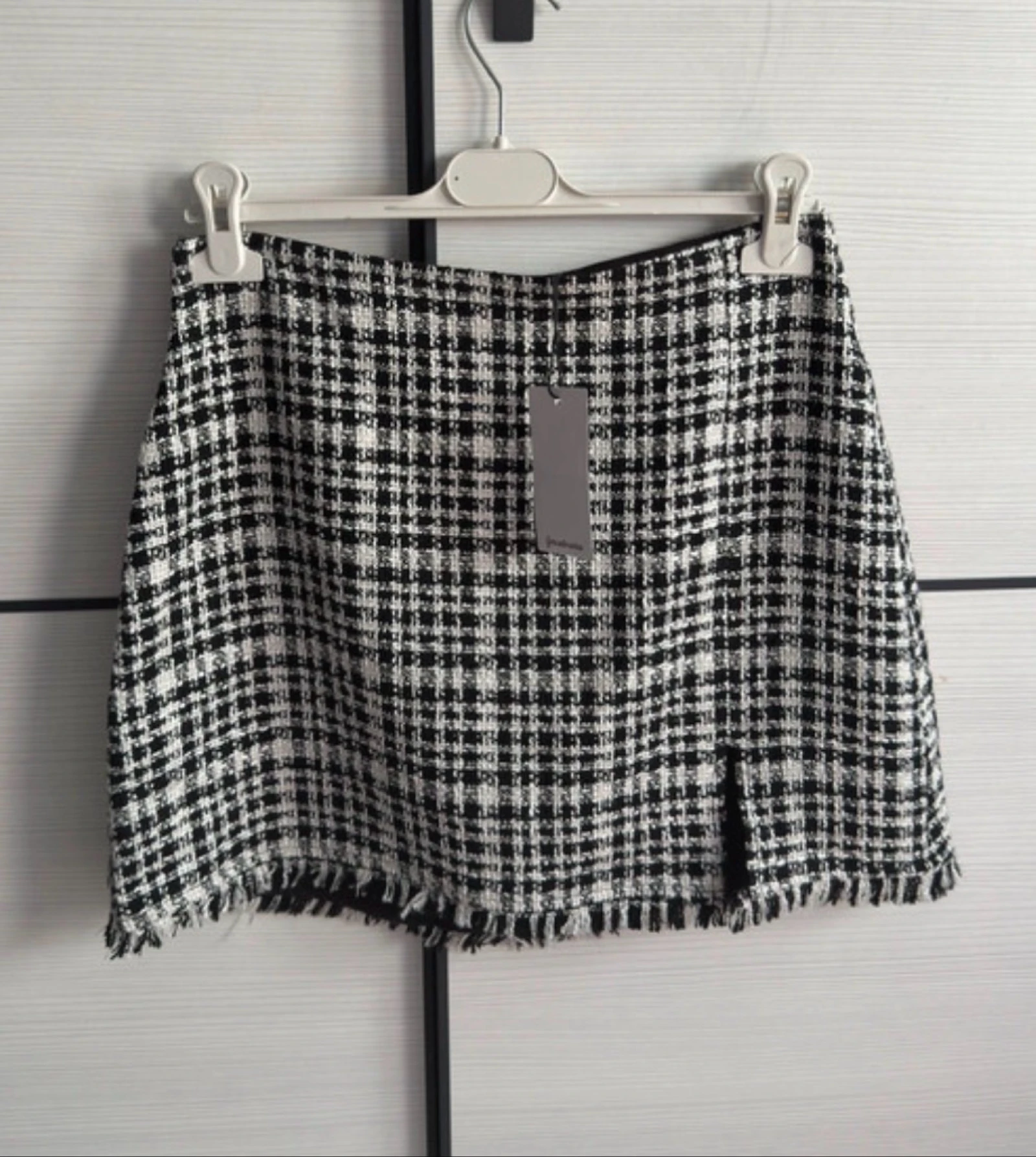 Saia de Tweed xadrez da Stradivarius (Tamanho 40) – photo 2